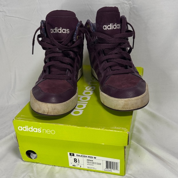 Adidas Neo Raleigh Mid W Sneakers - Deep Purple - Picture 1 of 4